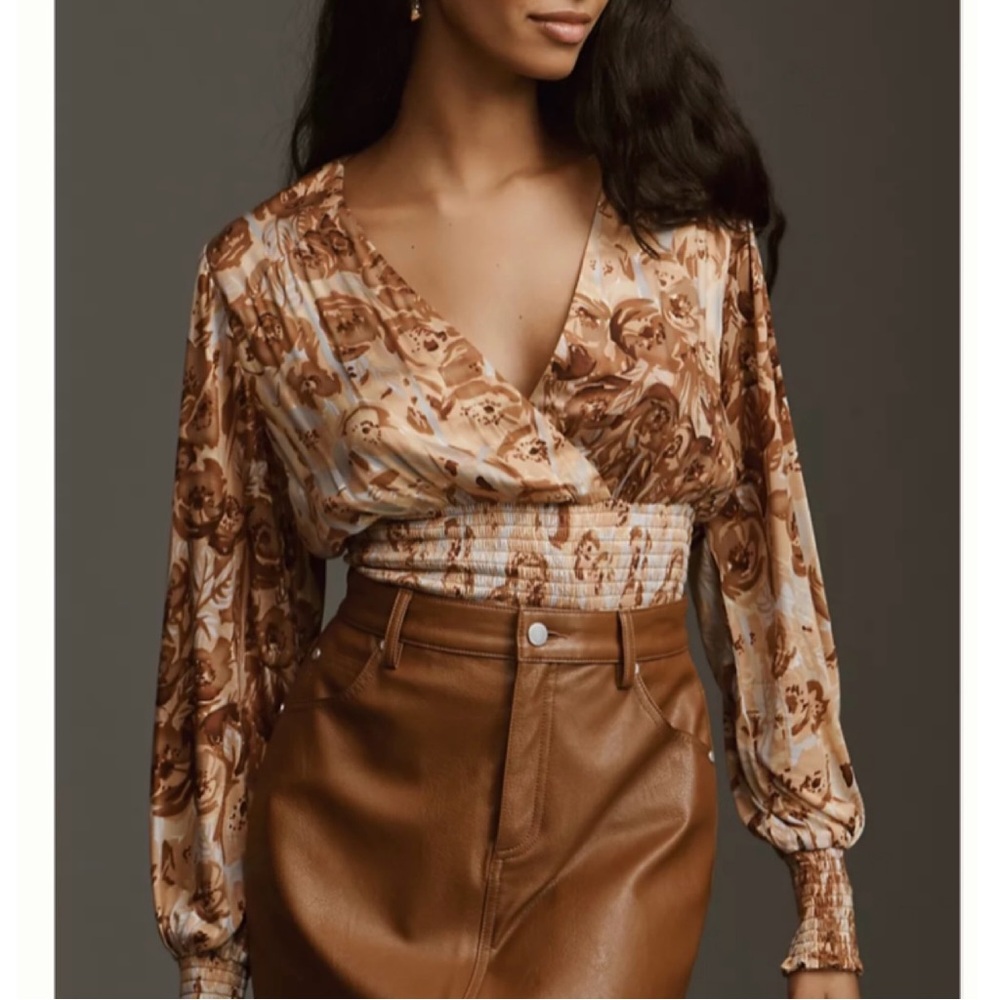 [NWT] Anthropologie | Tiny Valentina Long Sleeve Printed Floral Boho Top Size S